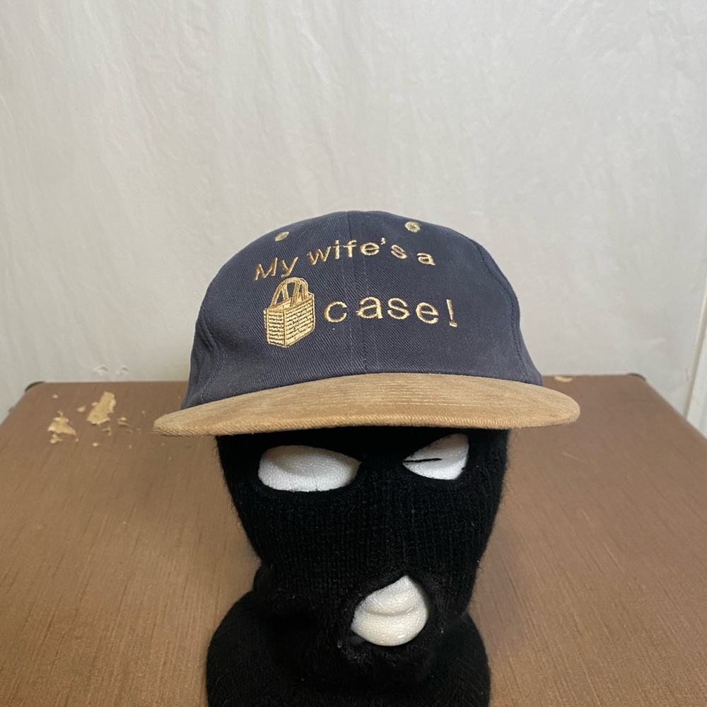 Yupoong Navy Cap with Tan Brim